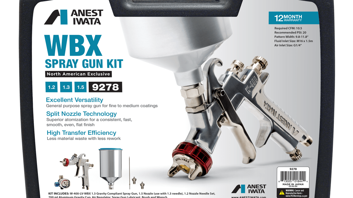 ANEST IWATA introduces new spray gun kits - Woodshop News