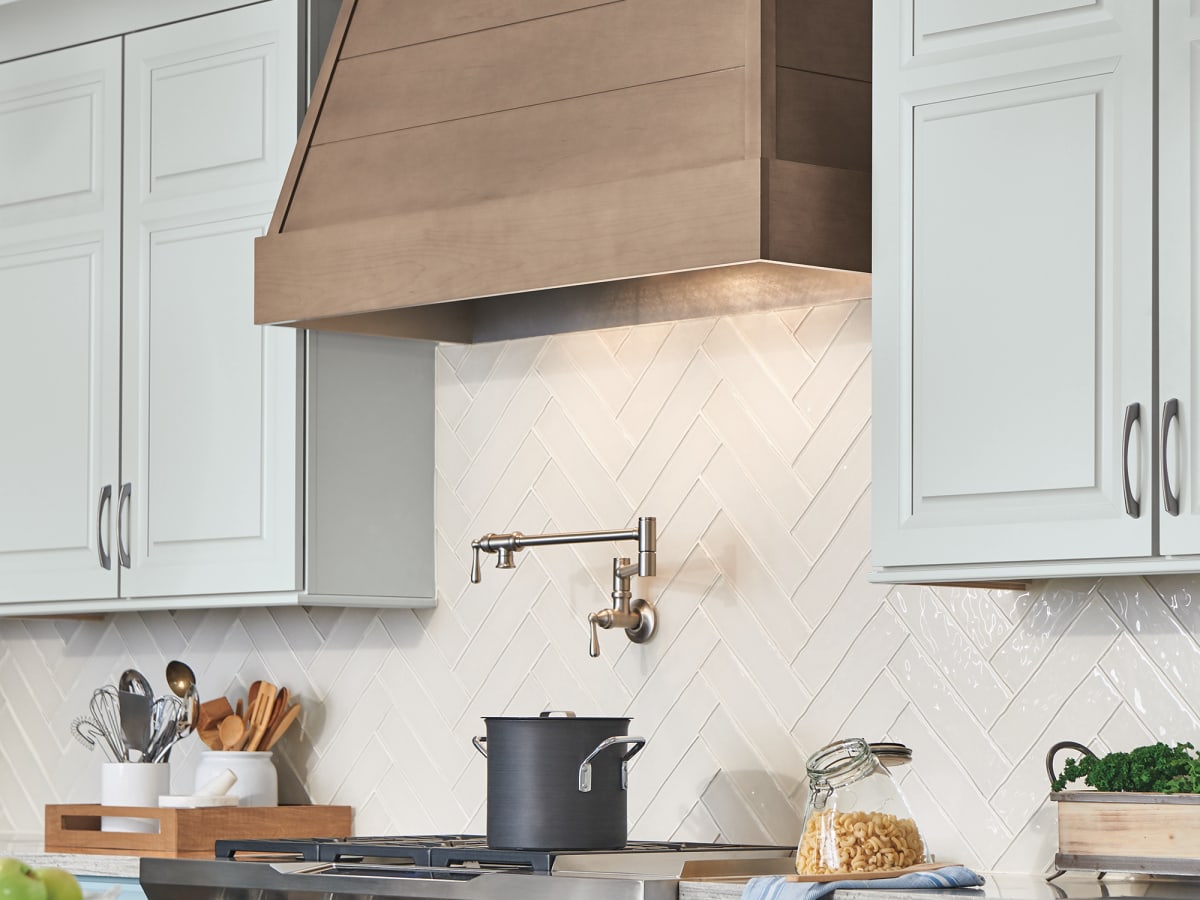 Range Hoods - 30'' and 36 Wood Range Hood Front in 6 Wood Types by Omega  National