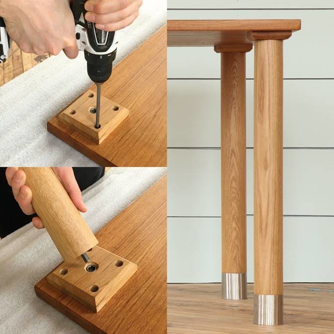 TableLegs adds wood mounting blocks News