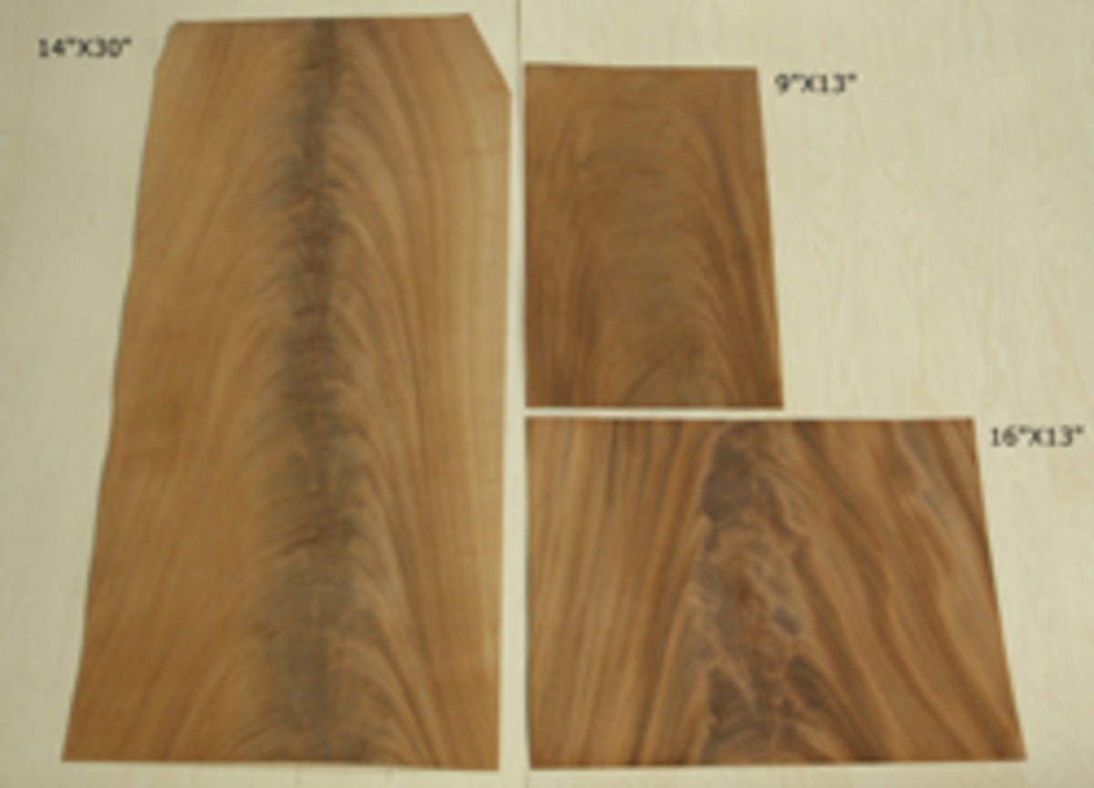 Oakwood crotch mahogany veneer - Woodshop News