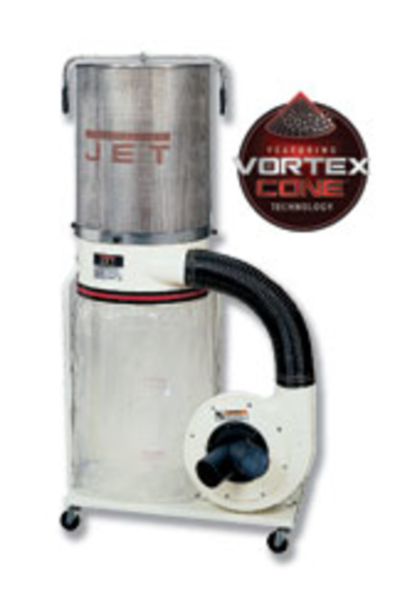 Jet Adds Vortex Cone To Dust Collectors Woodshop News 