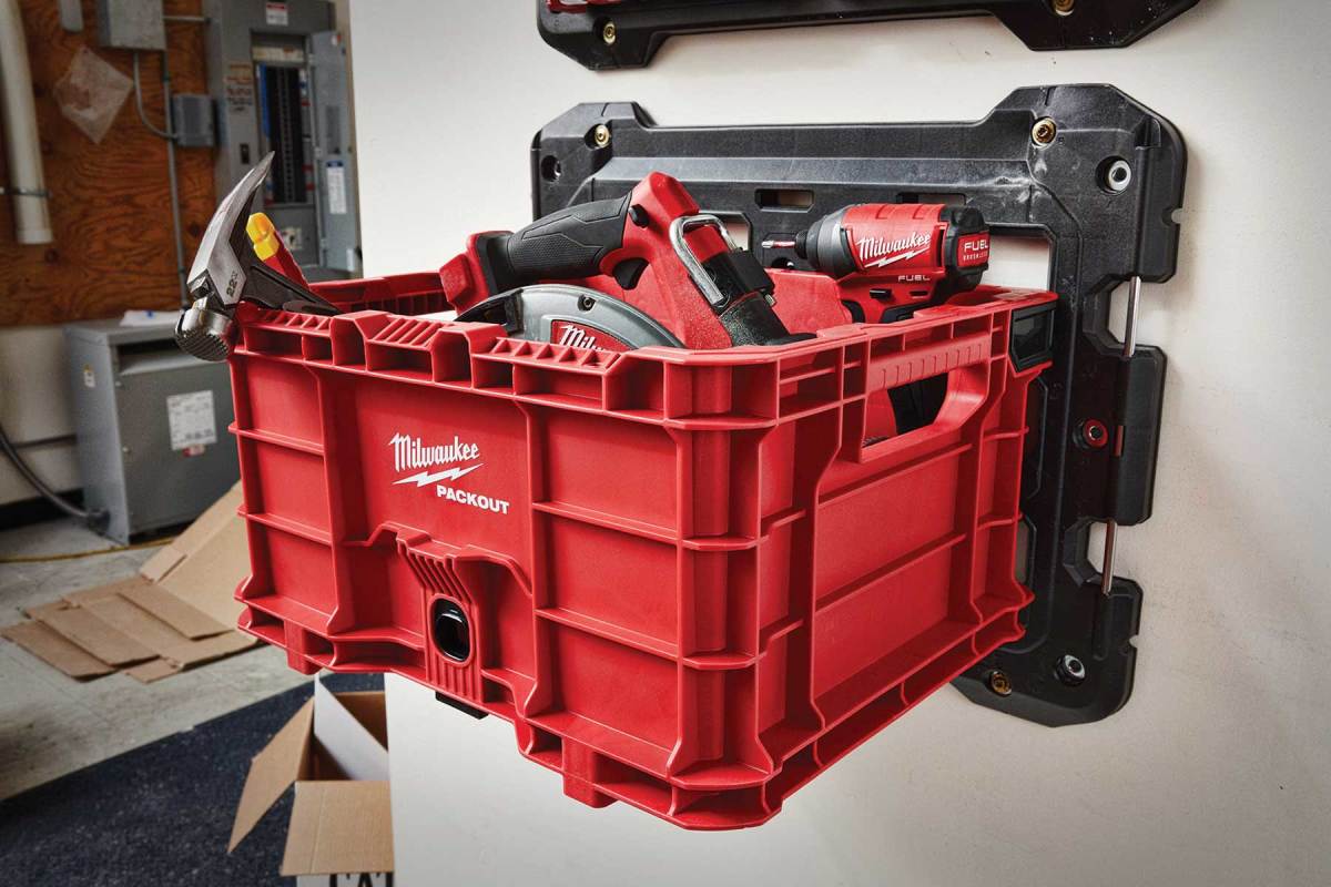 Milwaukee Tool adds Packout Crate to Storage System - Woodshop News