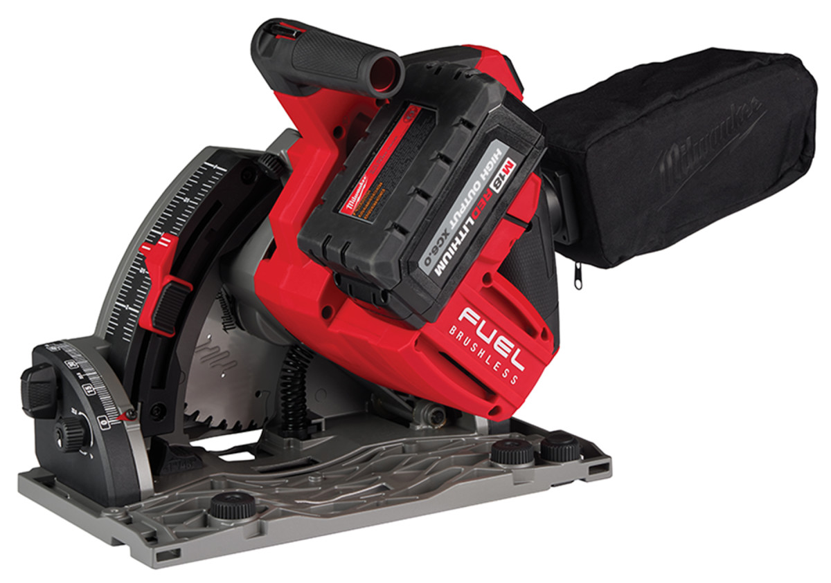 Milwaukee adds cordless plunge track saw Woodshop News